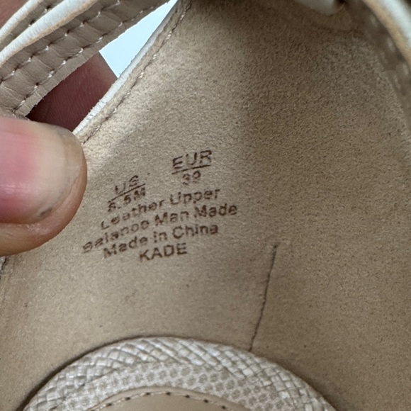 NWT SAM EDELMAN Kade ankle strap espadrille platform sandal beige size 8.5 - Picture 4 of 10